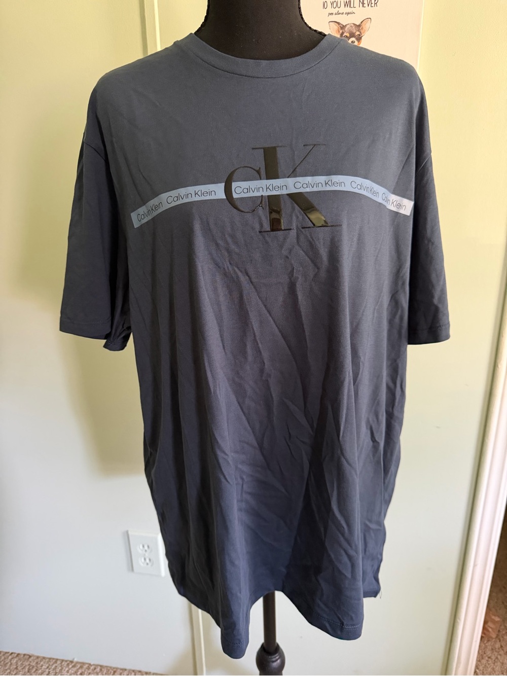 Calvin Klein Men's Navy Logo T-Shirt Size XL